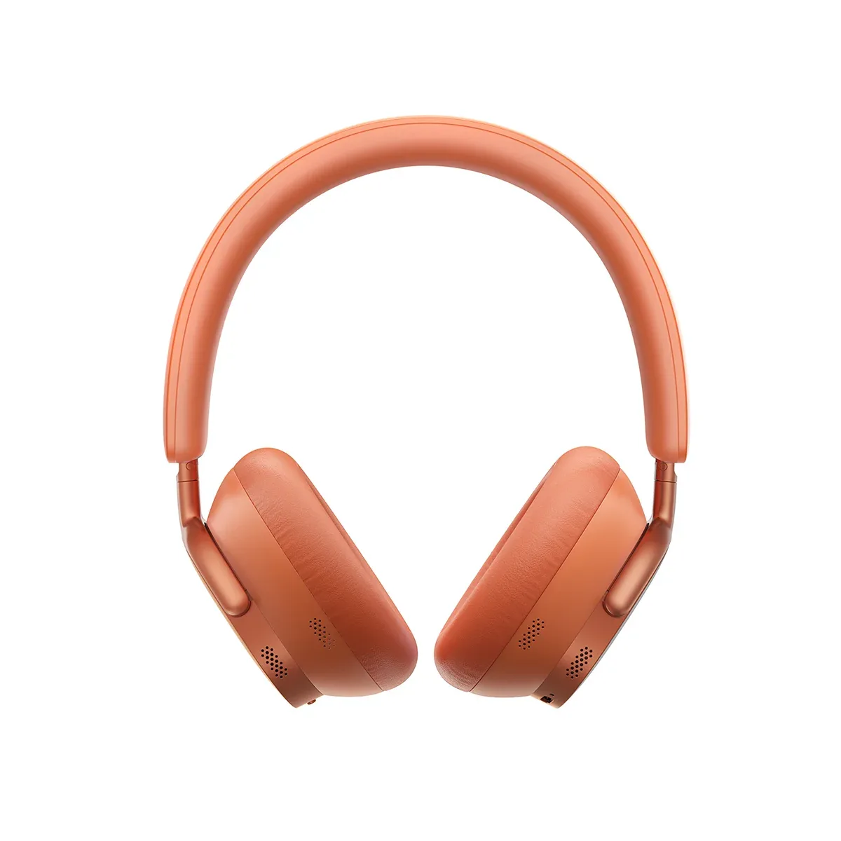 Baseus Inspire XH1 over-ear noise cancelling headphones in Sunset Coral, front view